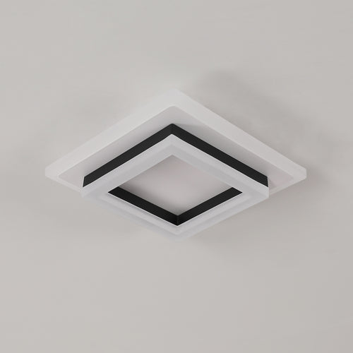 Ceiling Light - Black & White Acrylic Frame, Natural Light