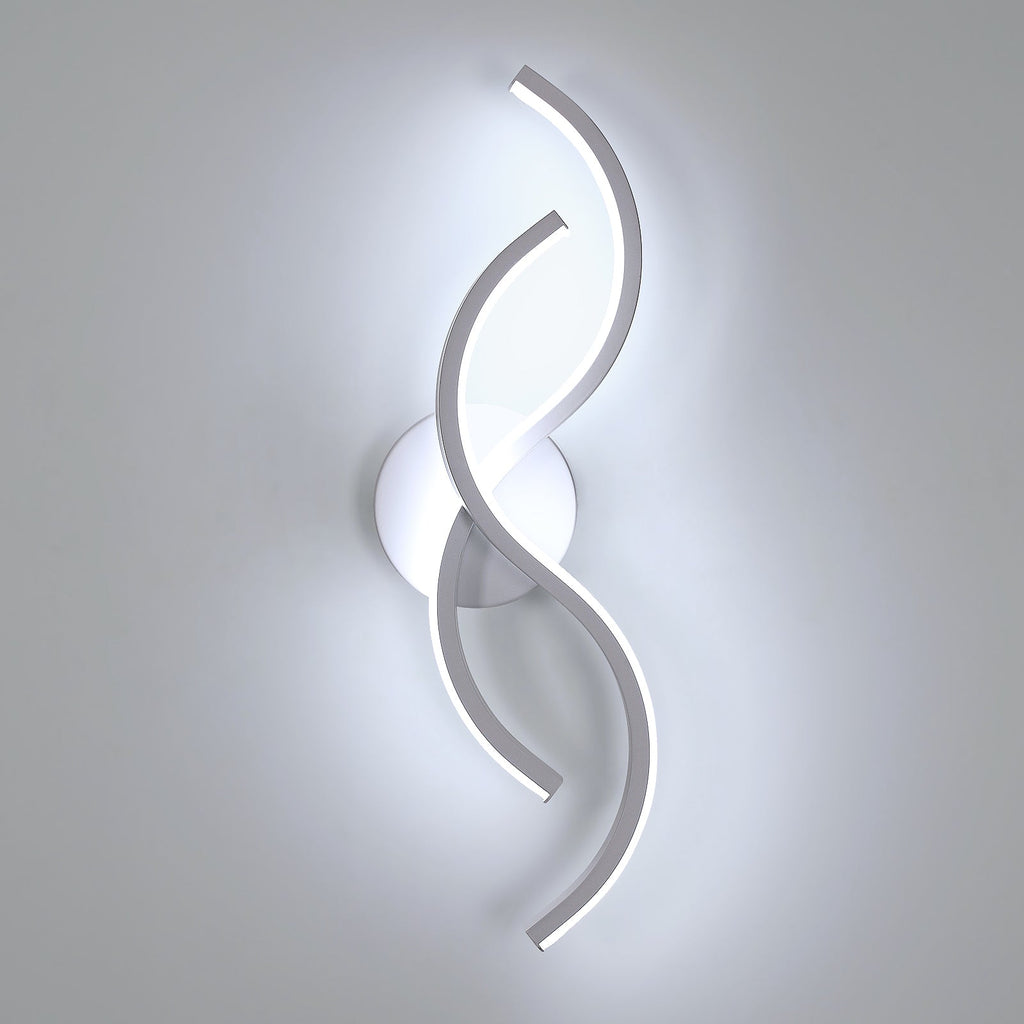 Wall Light - White Aluminium Frame, White Light