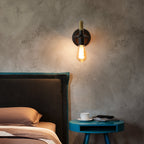 Comely 2Packs Applique Murale Vintage, Lampe Murale Corde de Chanvre, E27 Rétro Applique Murale Interieur pour Couloir Loft Chambre Café Bar (sans Ampoule)