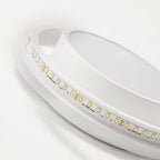 Ceiling Light - White Aluminium Frame, Warm Light