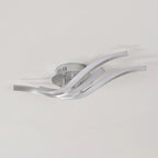 Ceiling Light - Silver Aluminium Frame, White Light