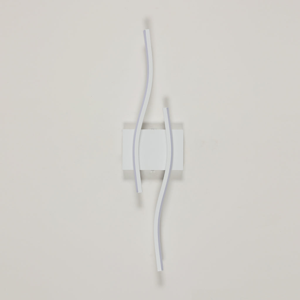 Applique da Parete - Struttura in Alluminio Bianco, Luce Bianca