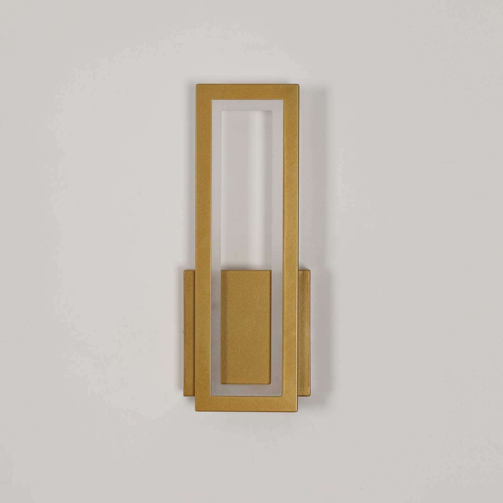 Wall Light - Gold Acrylic Frame, White Light