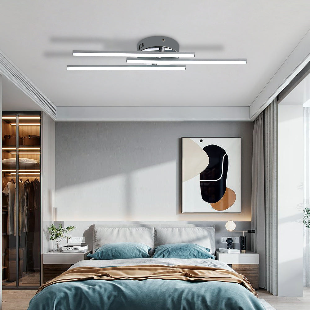 Comely Plafonnier LED, Lampe de Plafond Design Curvé Moderne, 18W 1700LM Luminaire Plafonnier LED pour Salon Chambre Couloir Cuisine Balcon Bureau

