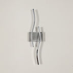 Wandleuchte – Chrom-Aluminiumrahmen, warmes Licht