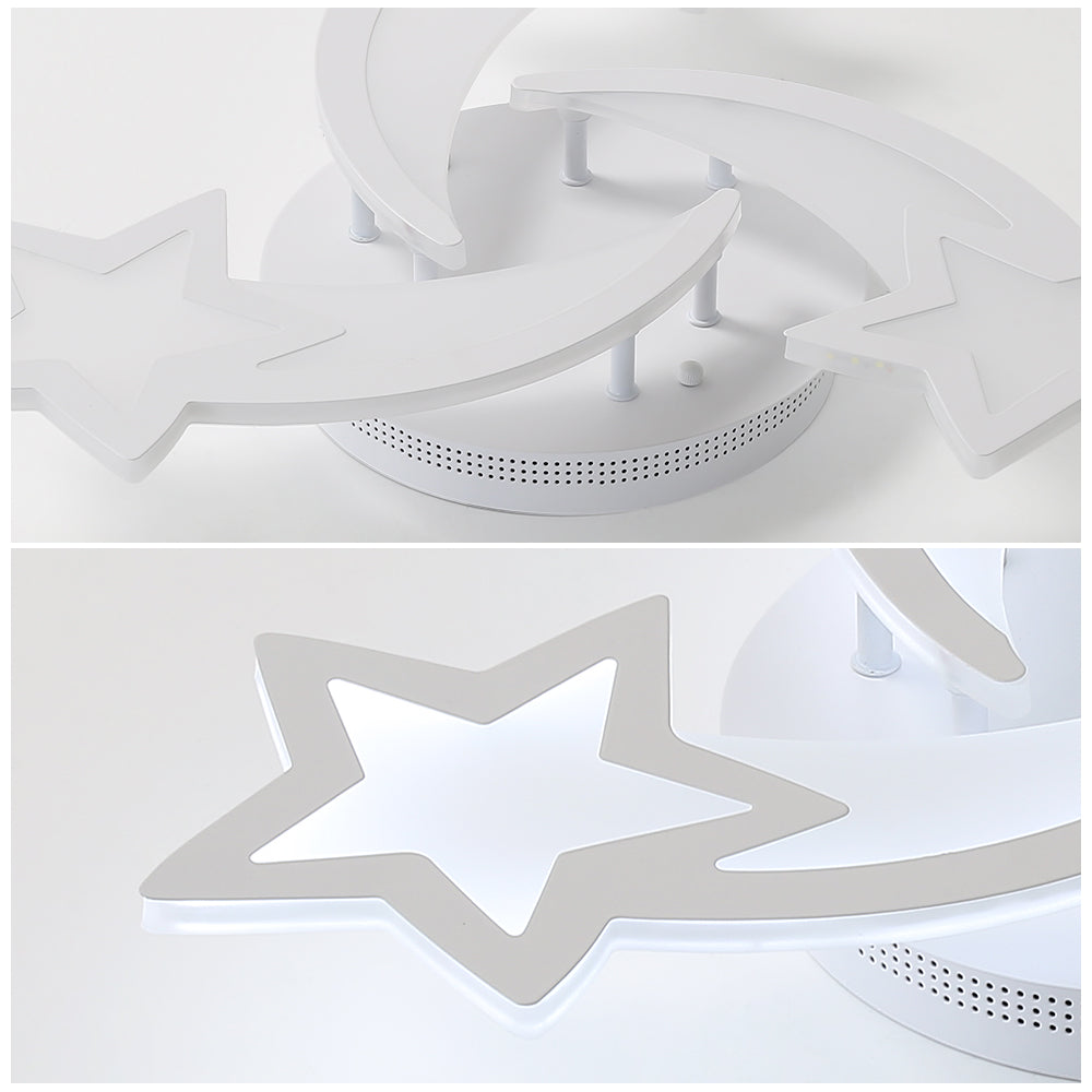 Ceiling Light - White Acrylic Frame, White Light