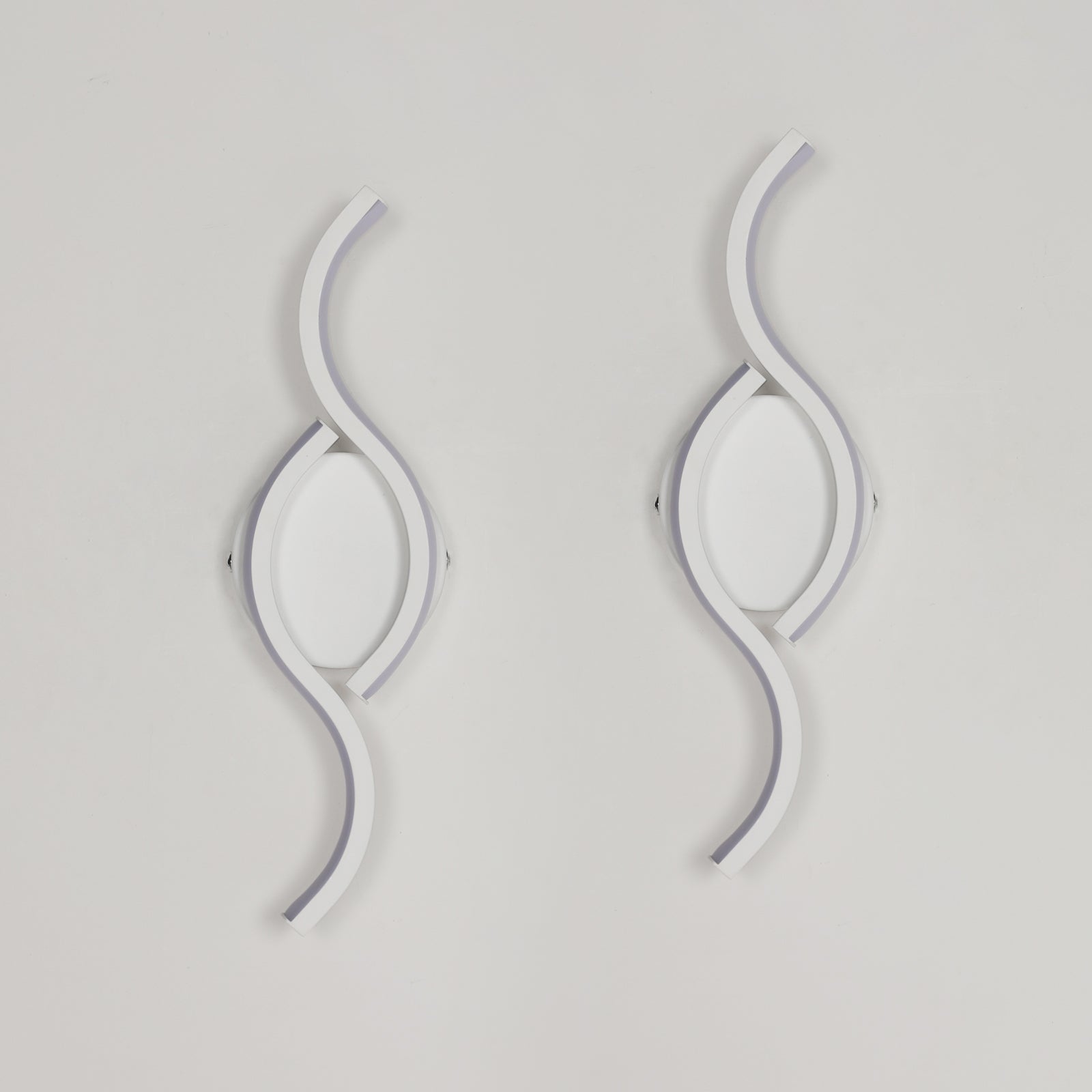 Wall Light - White Aluminium Frame, White Light