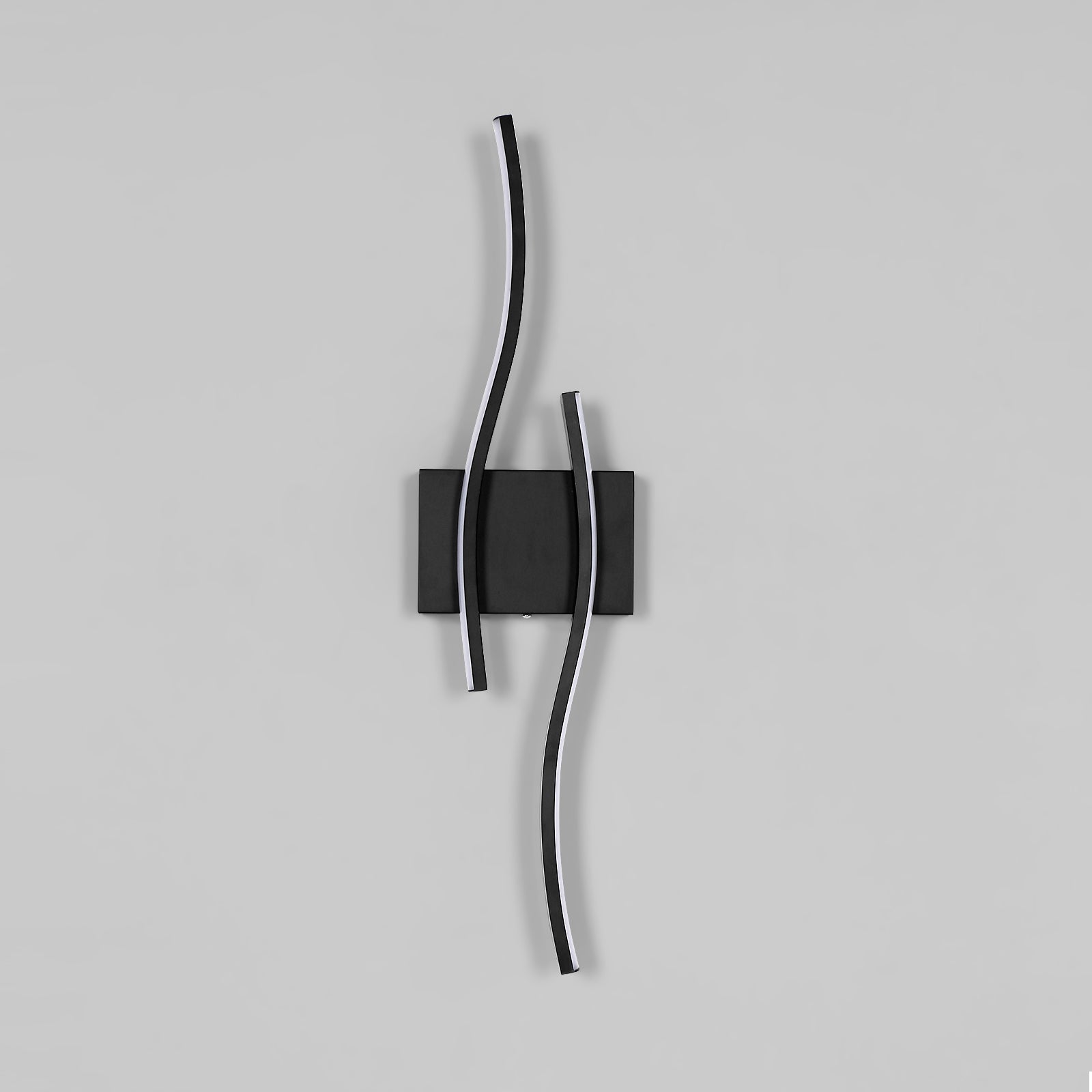 Wall Light - Black Aluminium Frame, Warm Light