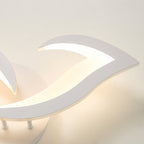 Comely Plafonnier LED, Luminaire Plafonnier 58cm 36W, Lustre Salon Moderne, Lampe de Plafond de Pétale pour Salon Chambre Cuisine Salle à Manger, Lumière Blanche Chaude 3000K, Blanc