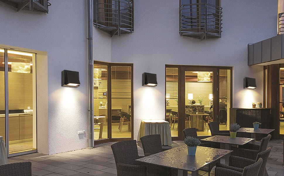 Wall Light - Black Metal Frame, Warm Light