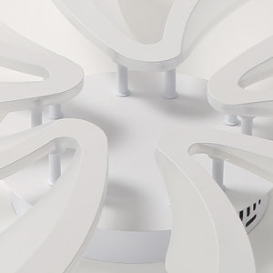 Comely Plafonnier LED Dimmable, Luminaire Plafonnier Salon Télécommande, 48W 5400LM 3000k-6500k Dia 70cm Lampe de Plafond per Chambre Salle à manger, Blanc