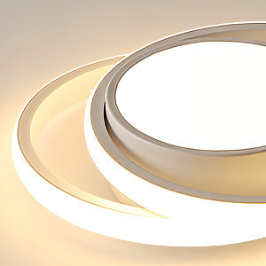 Ceiling Light - White Aluminium Frame, Warm Light