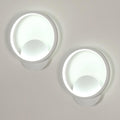 Ring Wall Light - White Aluminium Frame, White Light