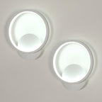 Ring Wall Light - White Aluminium Frame, White Light