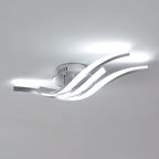 Deckenleuchte – Silbernes Aluminiumgehäuse, weißes Licht