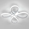 Ceiling Light - White Aluminium Frame, Flower-shaped, White Light