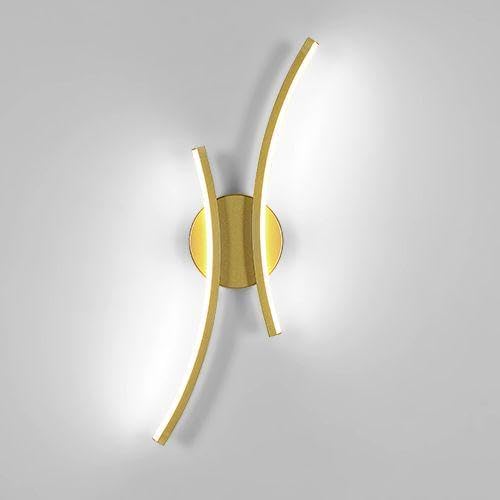 Wall Light - Gold Aluminium Frame, White Light