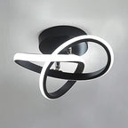 Ceiling Light - Black Aluminium Frame, White Light