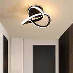 Ceiling Light - Black Aluminium Frame, Warm Light
