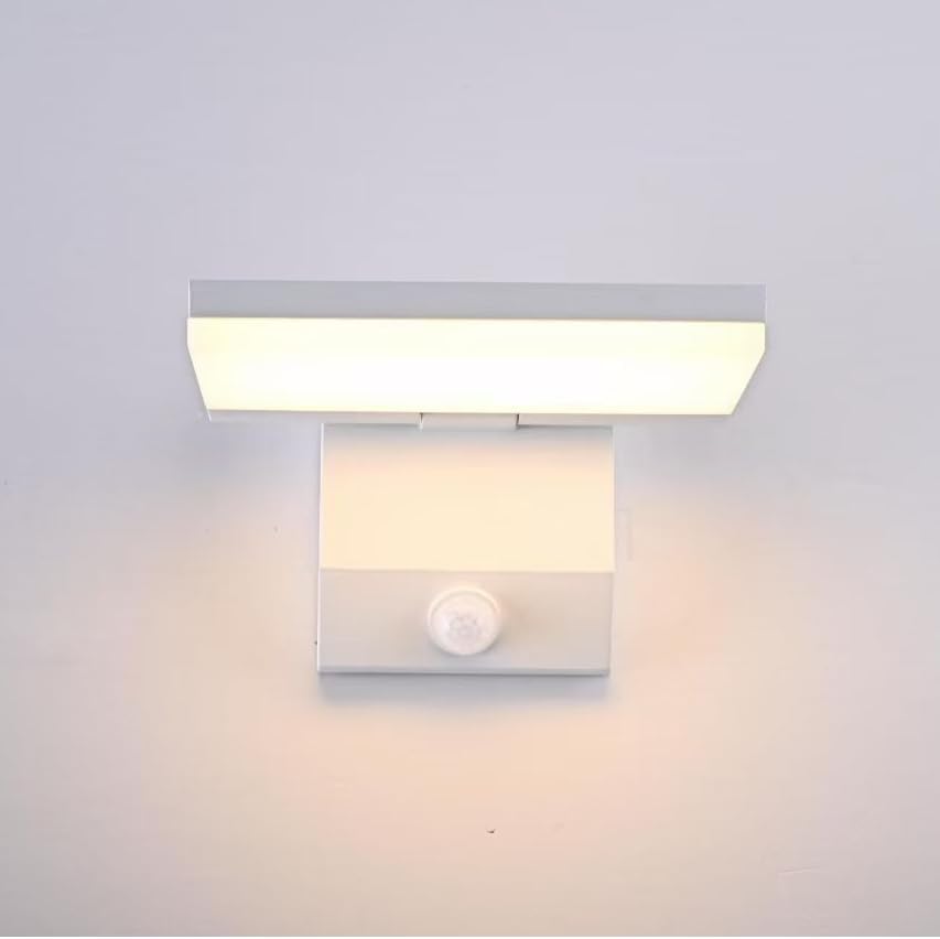 Wall Light - White Aluminium Frame, Warm Light