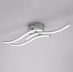 Ceiling Light - Silver Aluminium Frame, Natural Light