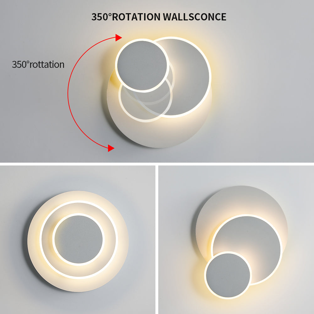 Wall Light - White Acrylic Frame, Warm Light