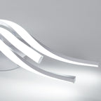 Plafoniera - Struttura in alluminio bianco, Luce bianca