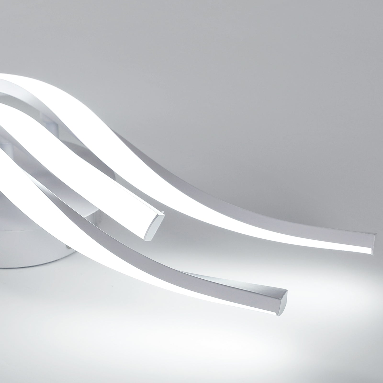 Ceiling Light - White Aluminium Frame, White Light