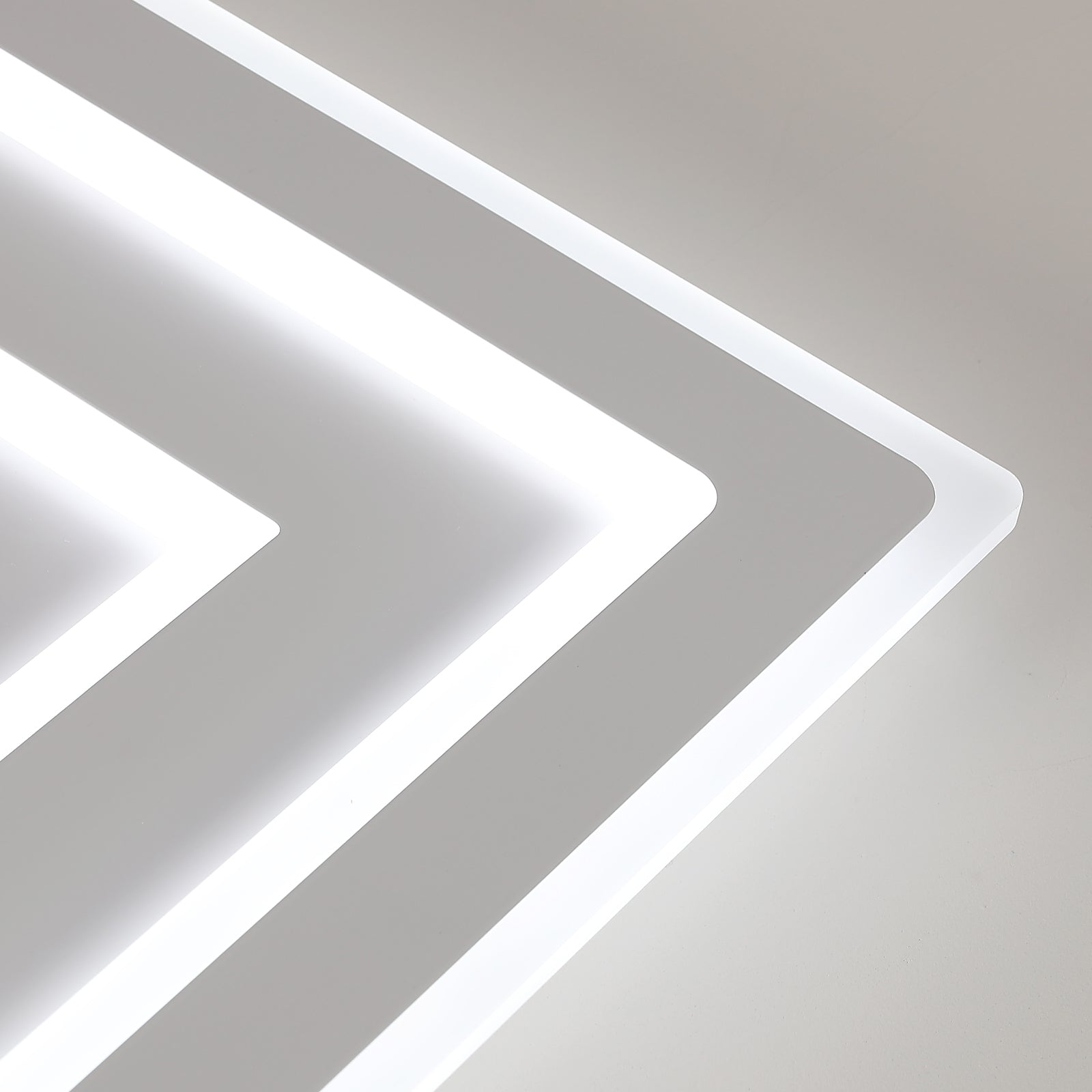 Comely Plafonnier LED Carré Moderne, 52W 5850LM Lampe de Plafond LED, Acrylique Luminaire Plafonnier Intérieur Blanc pour Chambre à Coucher, Salon, Couloir, Lumière Blanche 6500K, 40cm