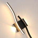 Wandleuchte - Schwarzer Aluminiumrahmen, Warmlicht