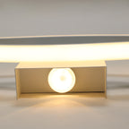 Applique da parete - Telaio in alluminio bianco, Luce calda