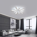 Comely Plafonnier LED Dimmable, Luminaire Plafonnier Salon Télécommande, 48W 5400LM 3000k-6500k Dia 70cm Lampe de Plafond per Chambre Salle à manger, Blanc