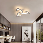 Comely Plafonnier LED, Luminaire Plafonnier 58cm 36W, Lustre Salon Moderne, Lampe de Plafond de Pétale pour Salon Chambre Cuisine Salle à Manger, Lumière Blanche Chaude 3000K, Blanc