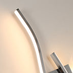 Wandleuchte – Chrom-Aluminiumrahmen, warmes Licht