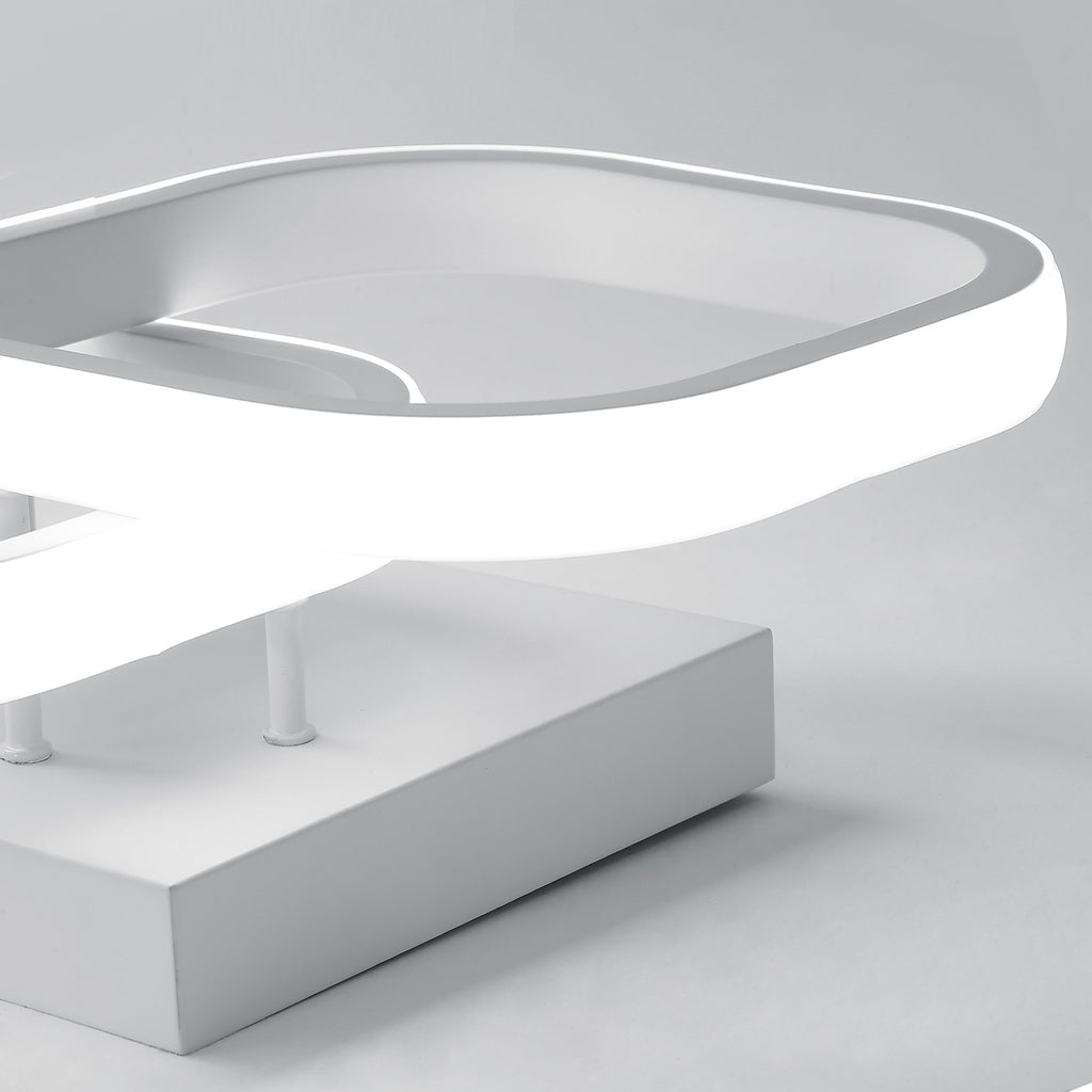 Deckenleuchte - Weißer Aluminiumrahmen, Weißes Licht