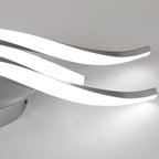 Ceiling Light - Silver Aluminium Frame, White Light