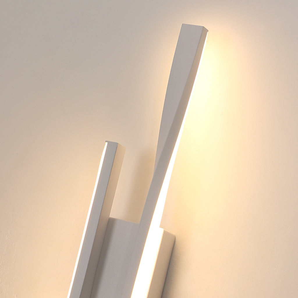 Wall Light - White Aluminium Frame, Warm Light