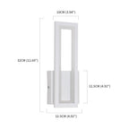Wall Light - White Acrylic Frame, Warm Light