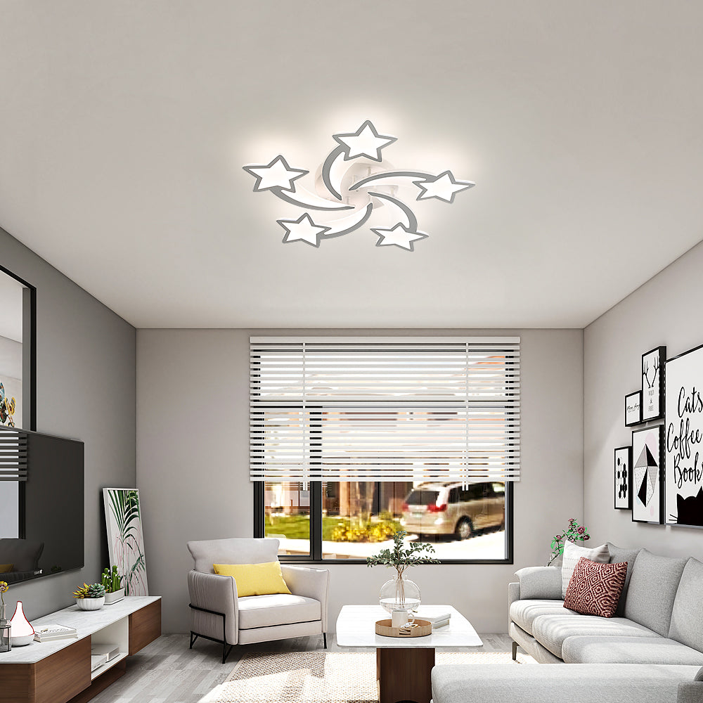 Ceiling Light - White Acrylic Frame, Tunable and Dimmable
