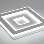 Ceiling Light - White Acrylic Frame, White Light