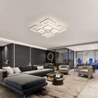 Comely Plafonnier LED Dimmable, 80W 8000LM Luminaire Plafonnier Salon avec Télécommande et Contrôle APP, Blanc Lampe de Plafond pour Salon,Bureau,Salle À Manger, 3000~6500K