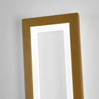Wandleuchte – Goldener Acrylrahmen, weißes Licht