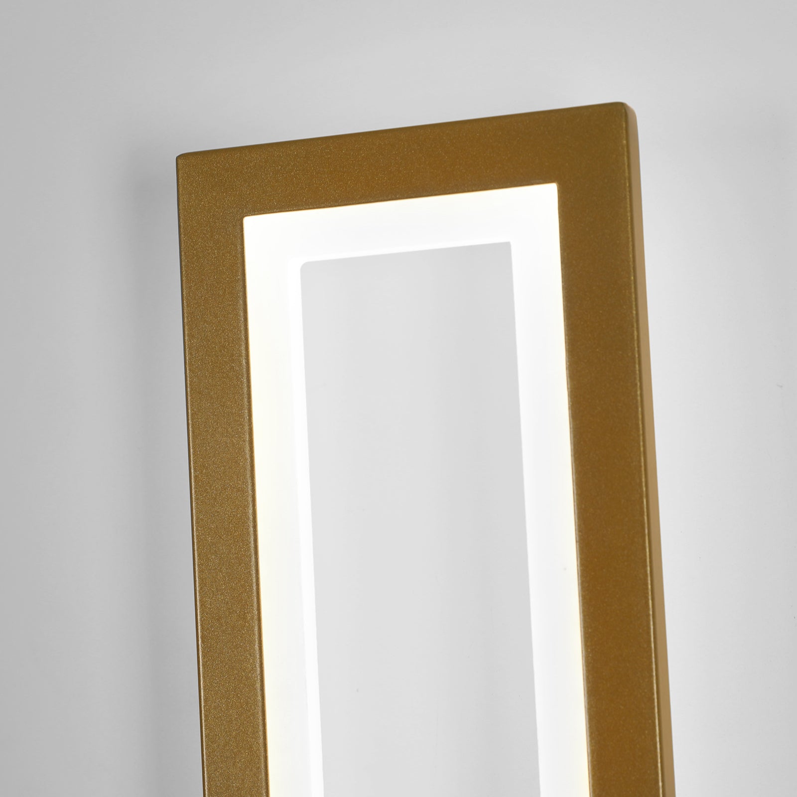 Wall Light - Gold Acrylic Frame, White Light
