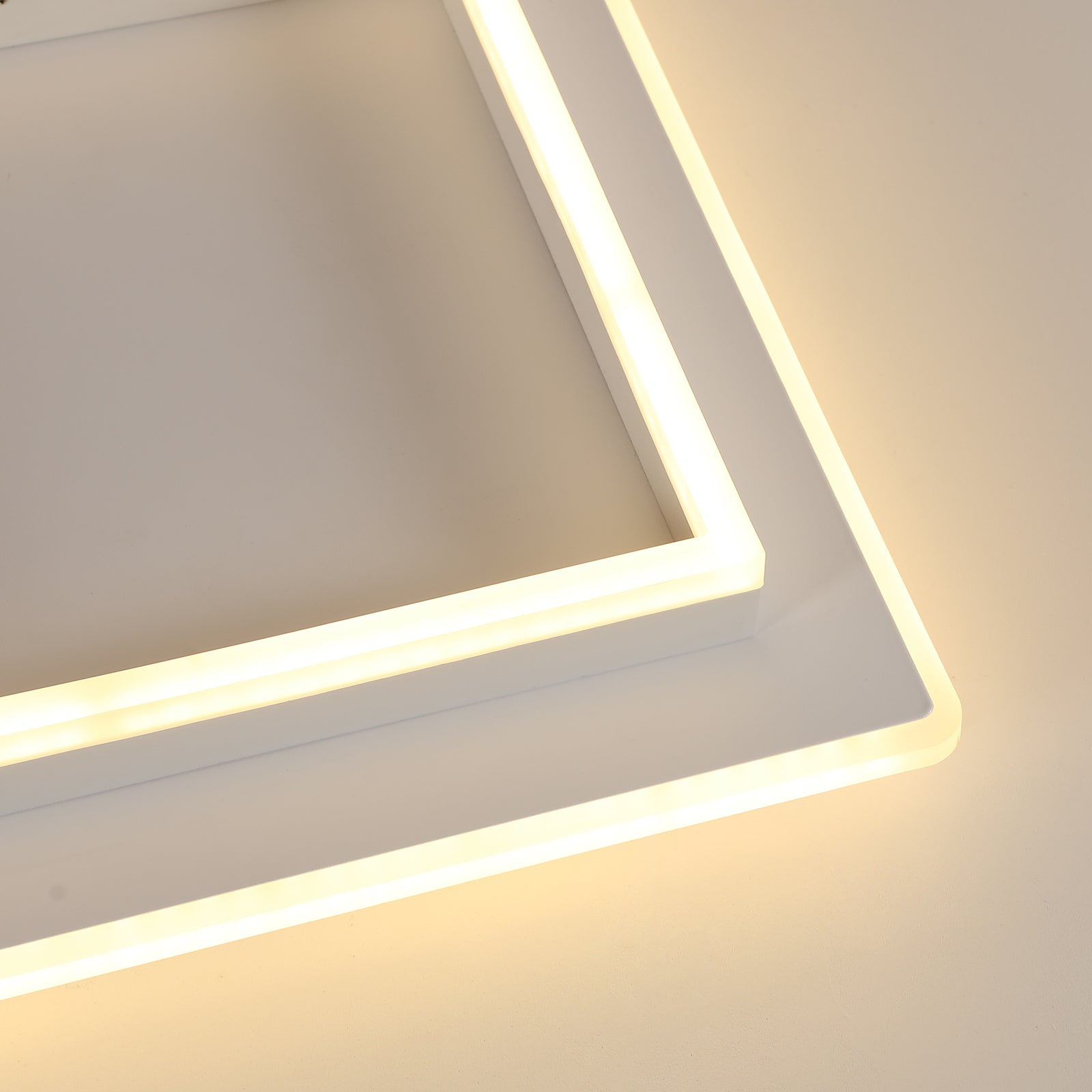 Ceiling Light - White Acrylic Frame, Tunable and Dimmable