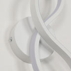 Applique da Parete - Struttura in Alluminio Bianco, Luce Bianca