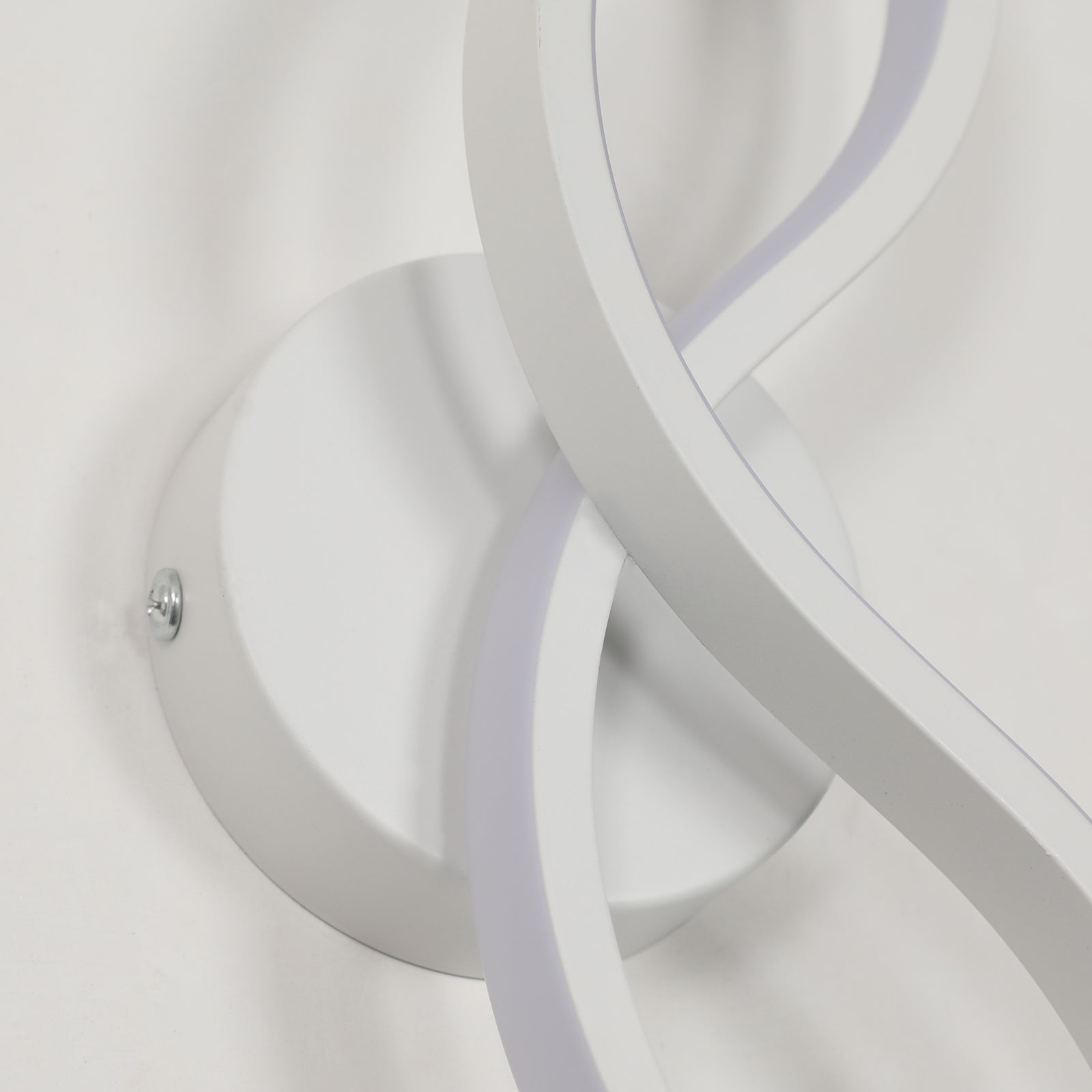 Wall Light - White Aluminium Frame, White Light
