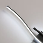 Wandleuchte – Schwarzer Aluminiumrahmen, weißes Licht
