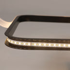 Deckenleuchte – schwarzer Aluminiumrahmen, abstimmbar und dimmbar