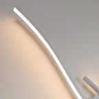 Wandleuchte – Weißer Aluminiumrahmen, warmes Licht