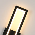 Wandleuchte – Acrylrahmen Schwarz, Warmlicht